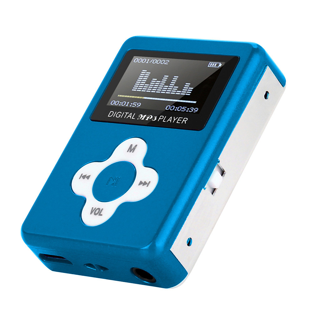 Kinganda USB Mini reproductor MP3, pantalla LCD, compatible con 32GB, tarjeta Micro SD TF 7,15