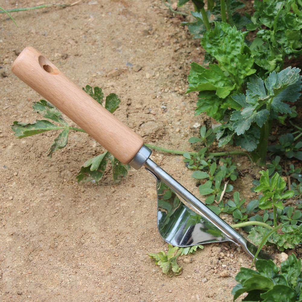 Escardador de jardín de acero inoxidable a prueba de curva, herramientas de extracción de deshierbe, deshierbe, multifunción, herramienta de jardín en casa