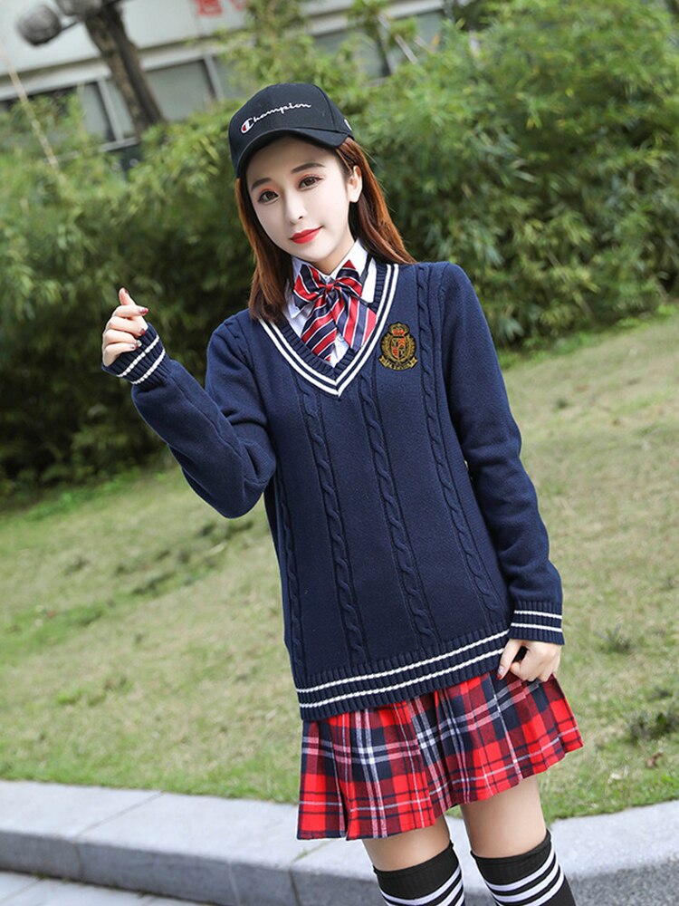 Weibliche Schule Stil Klasse Kleidung für Mittleren Schule Studenten, Koreanische Herbst und Winter Japanischen Jk Uniform Felsen Echte