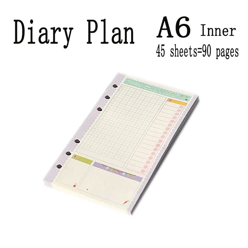 A5 a6 läderfodral spiral anteckningsbok ringpärm indexavdelare kortfyllare prick dagbok agenda planerare tillbehör bullet journal