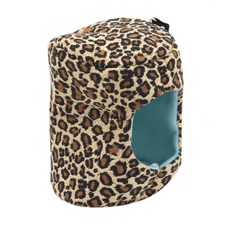 Gaiola macia da cama da cobaia para o hamster mini animal ratos ninho de rato cama casa do hamster pequenos animais de estimação produto: Leopard