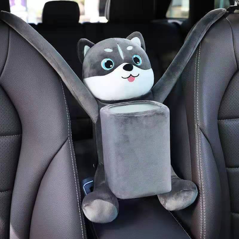 Auto Prullenbak Cartoon Auto-interieur Levert Vuilnis Doos Leuke Front Auto-interieur Opknoping Opbergbakken: C