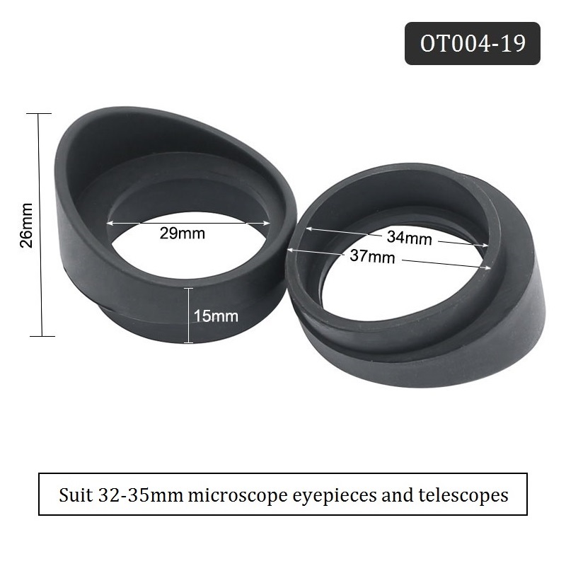 Okular-Augenmuscheln, Kappen, ein Paar Gummi-Ferngläser, Augenschützer, Stereomikroskop-Teile, Teleskope, Augenmuscheln, Innendurchmesser 29–36 mm: Blau