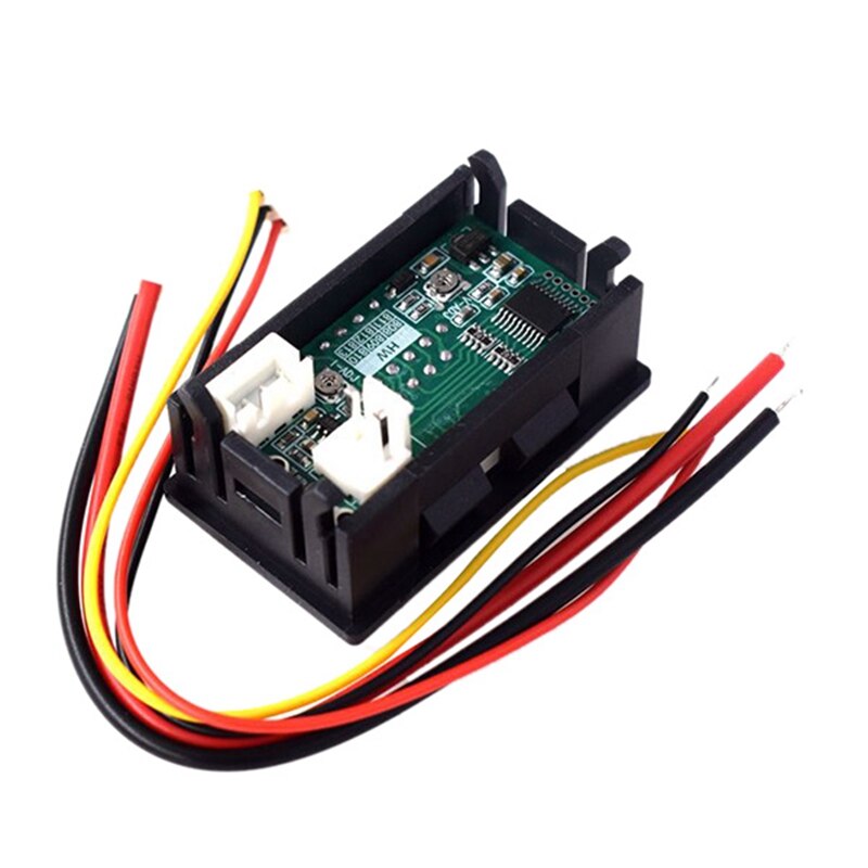 Am05-dc 0-100v 10a digital voltmeter amperemeter dobbelt display spændingsdetektor strømmåler panel amp volt måler 0.28 tommer rød rød