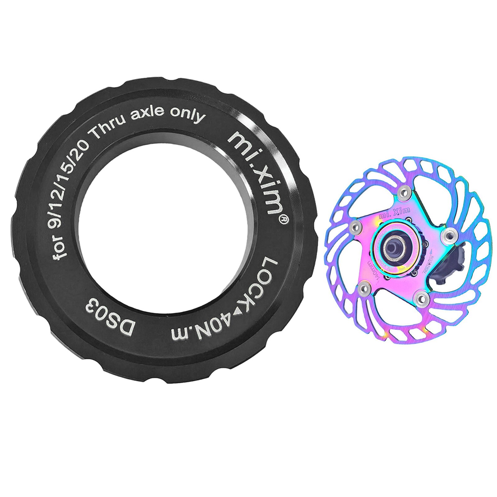 Bike Centerlock Schijfrem Om 6 Bolt Lockring Vat As Lock Schroef Cover Ring Adapter Shaft Rvs