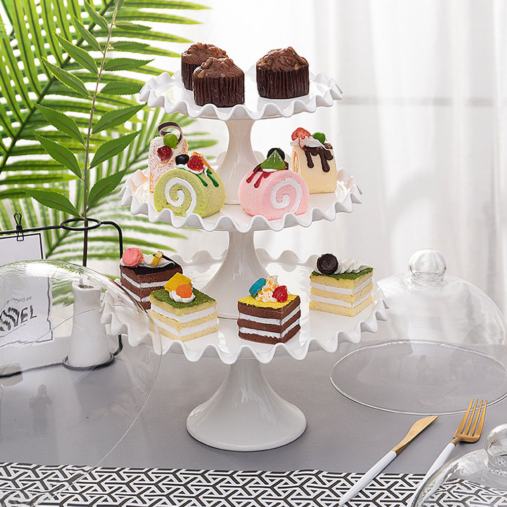 Transparent Cake Glass Cover Dustproof Cake Display Lid Durable Food Protective Cover Wedding Party Pastry Bread Tray