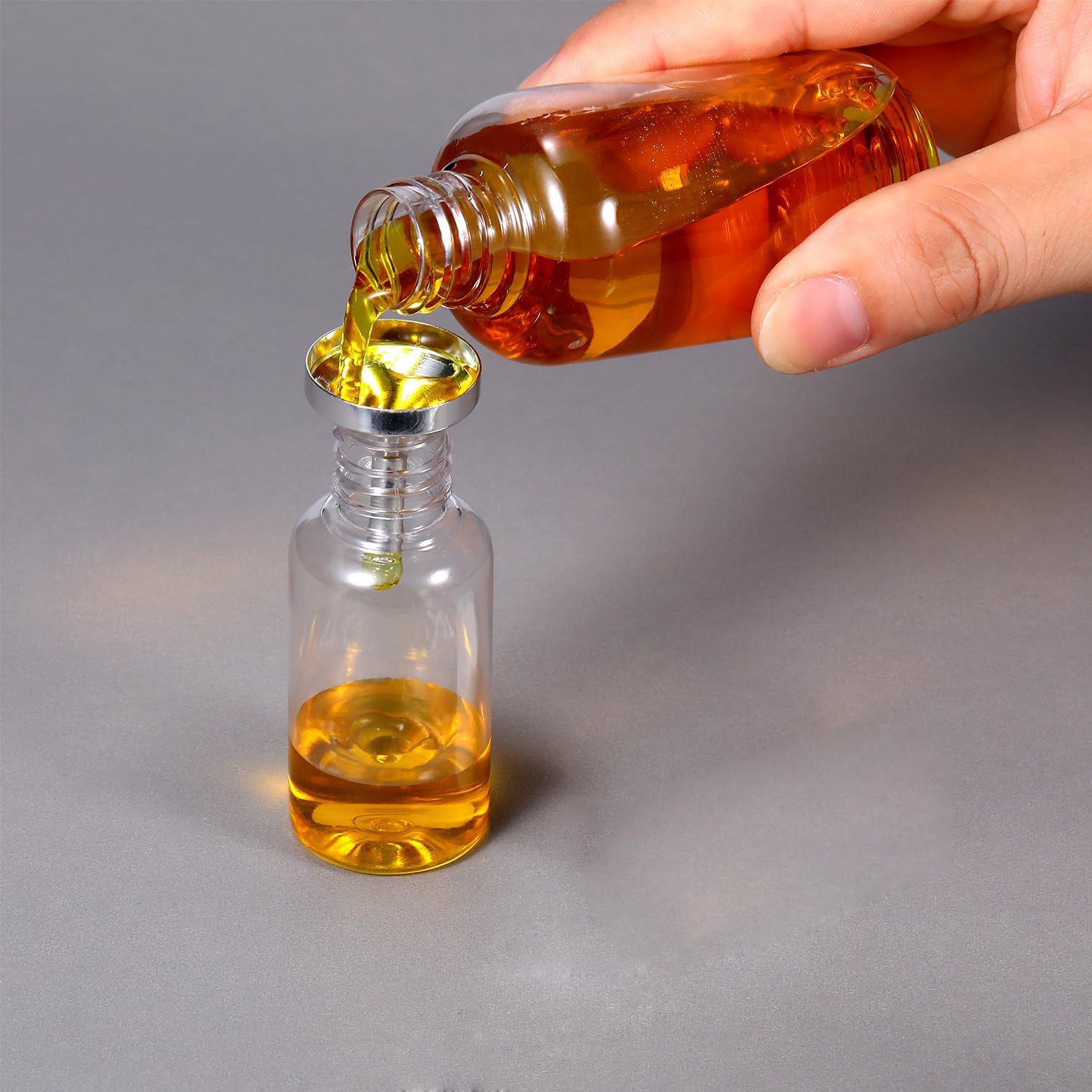 Mini embudo de Metal para cocina, embudo de aceite líquido con filtro desmontable, embudo de boca ancha para paquete de herramientas de cocina de Perfume, 10 Uds.