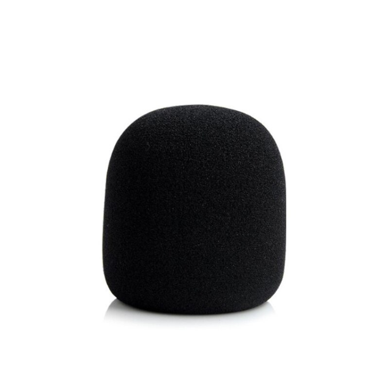 Microphone Foam Mic Cover Studio WindScreen Protective Grill Shield Soft Sponge Microphone Cap: black