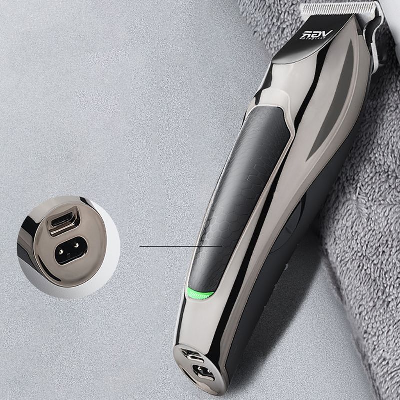 White Nick Engraving Cutter Head Hair Clipper Rechargeable Hair Trimmer Razor for Barber