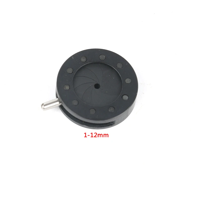 verstärkend Durchmesser 1-12mm Zoomen Optische Iris Membran Blende Kondensator 12 Klingen Für Digital Kamera Mikroskop Adapter: 1-12mm