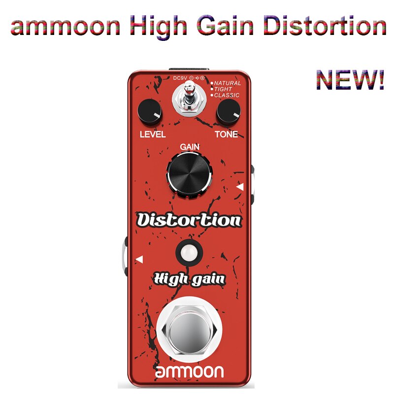 Ammoon Pock Loop Looper Gitaar Effect Pedaal 11 Loopers Pedaal Loop Elektrische Gitaar Pedaal True Bypass Voor Gitaar Accessoires: High Gain Distortion