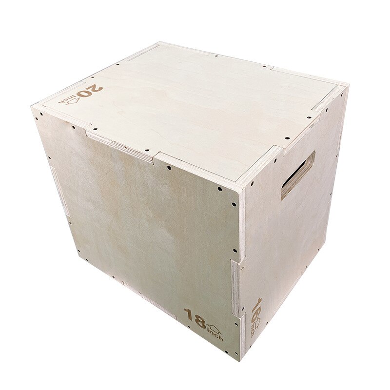1pcs 12X14X16 /14X16X20 inch Wooden Plyo Box Home Gym Fitness Plyometric Box Multiple Choice 3 in 1 Heavy Duty Wood Jump Box