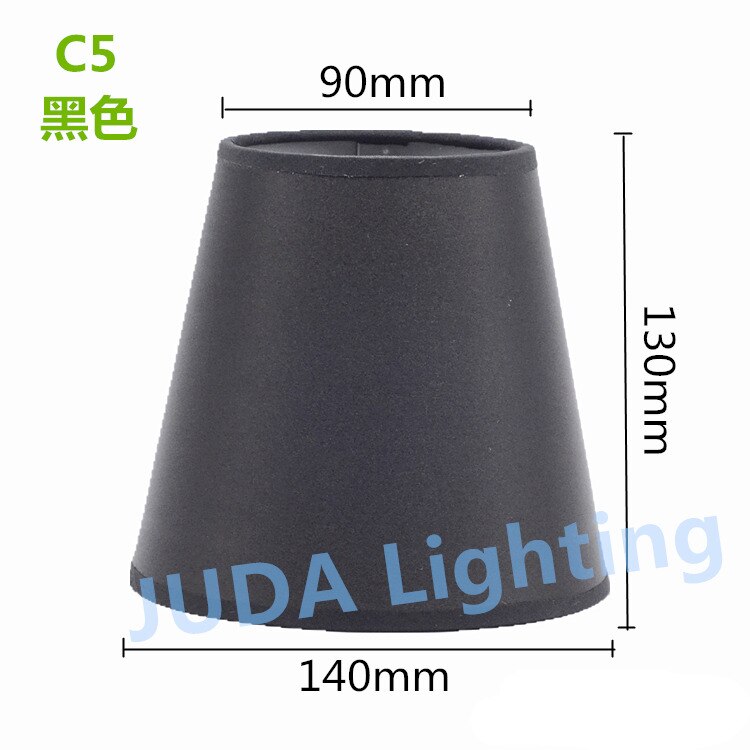 Modern chandelier lampshade light covers for E14 led bulbs lamp cover black white led pendant light lampshade decorative lights: C5