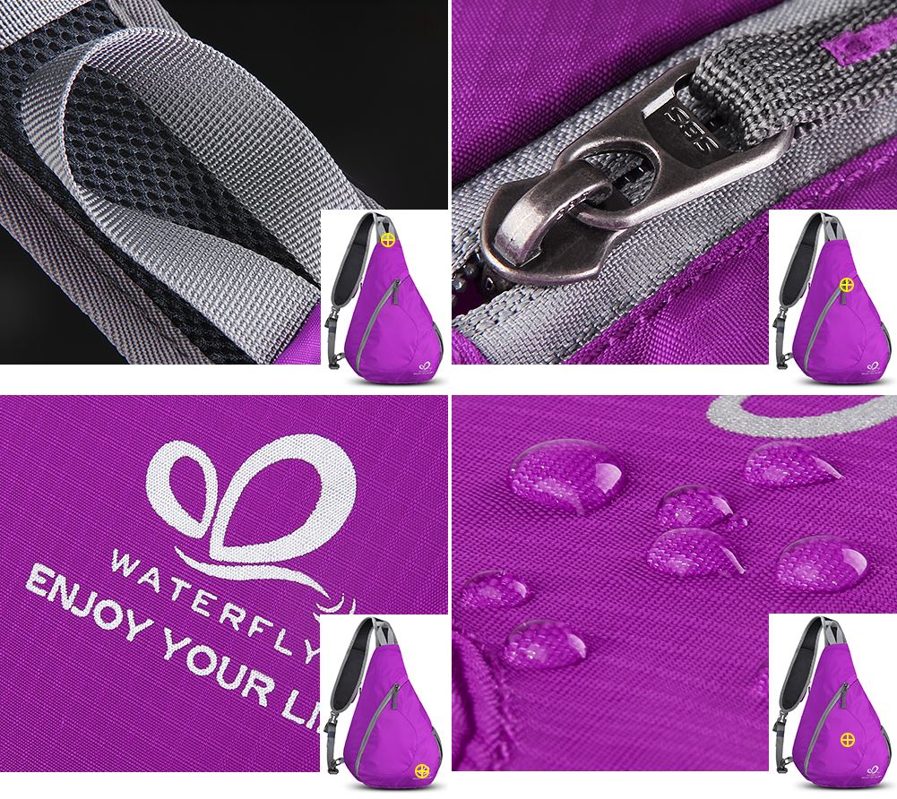 Waterfly outdoor sport fietsen opvouwbare coole dames heren driehoekige messenger bag schoudertas cross voor boodschappentas