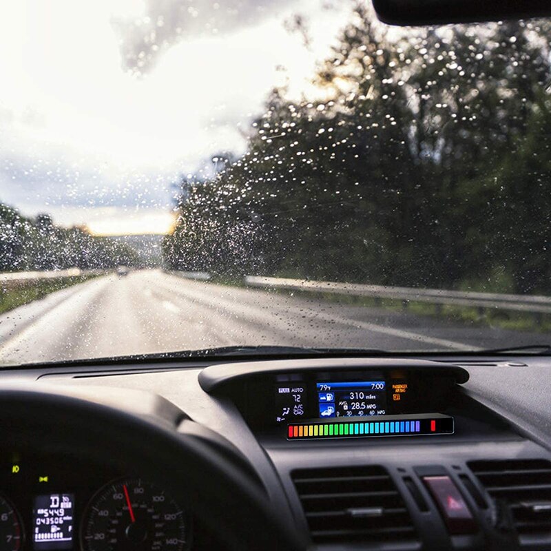 1Pc Voice-Activated Ritme Licht Stok 32-Bit Rgb Audio Spectrum Bar Pickup Ambient Dj Led Display ritme Pulse Kleurrijke Signaal