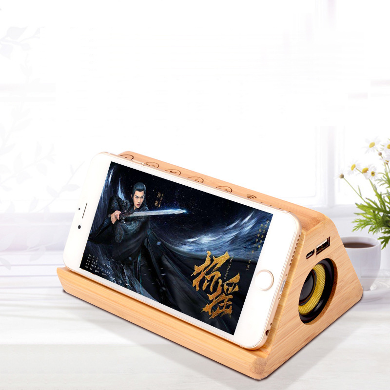 Alarm Clock Bluetooth Speaker FM Radio Digital Temperature Touch Screen Retro Snooze Table Clocks Phone Charging Voice Broadcast