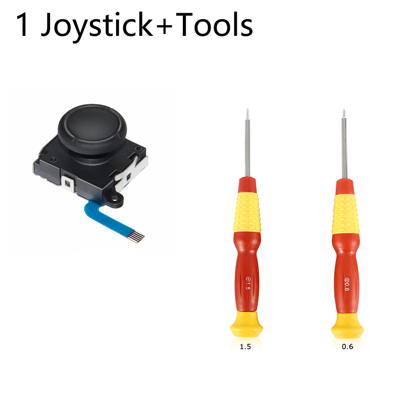 3D Joystick for NS Joy Con Nintend Switch/LITE Left Right Analog Sticks Replacement for Joy Stick Controller Repair Accessories: 1joystick2tools