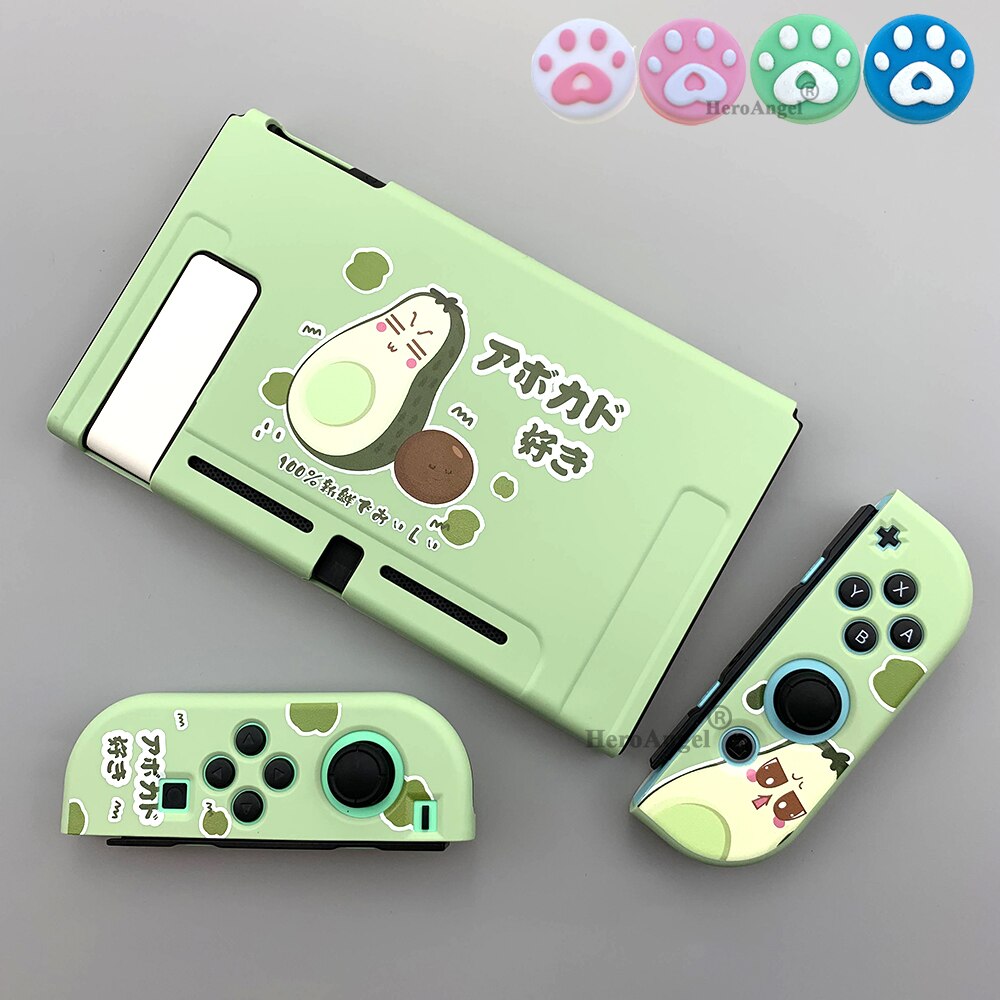 for Nintendo Nintend Switch Case NS NX Console Protective Soft Case Shell for Nintendos Switch Joy Con Colorful Cover: Avocado Green