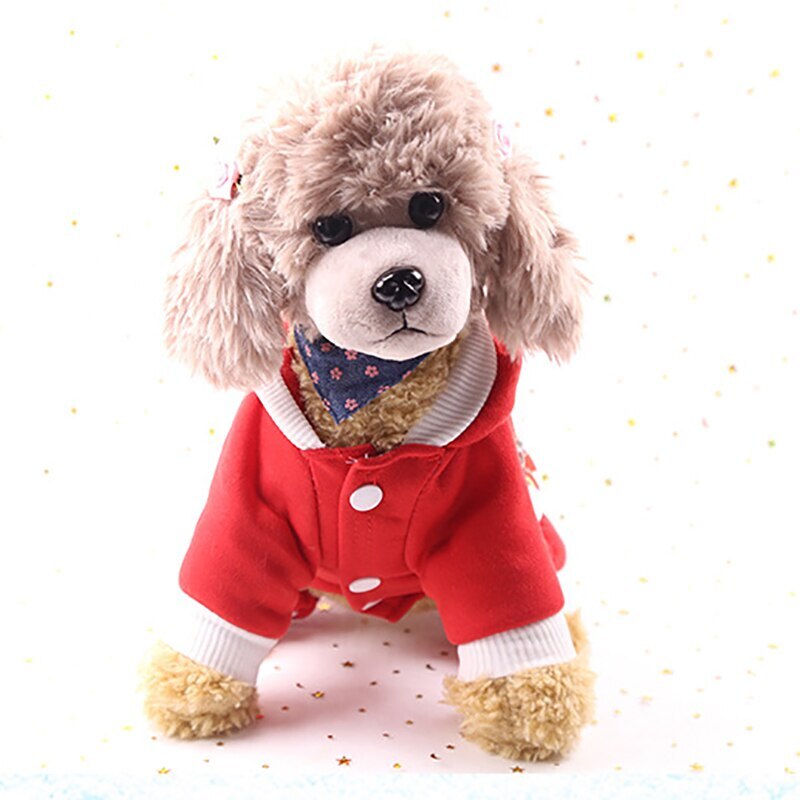 Kæledyr jule tøj hund frakke hættetrøje sweatshirt vinter hund tøj firbenede varmt kæledyr tøj tøj jul told