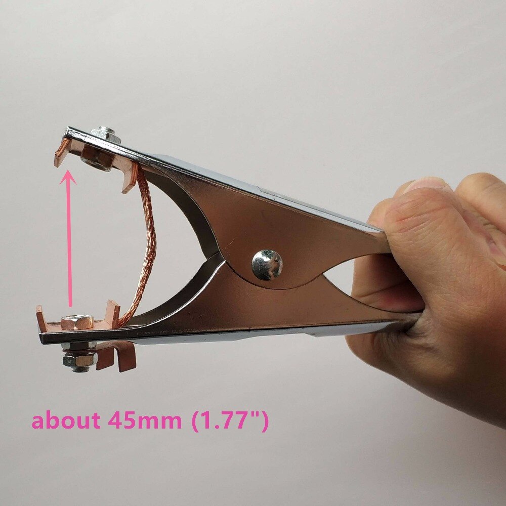 Ground Clamp Welding Clamp MIG MMA TIG Plasma Earth Cable Holder 300A Copper Belt&amp;Teeth for Welding Machine