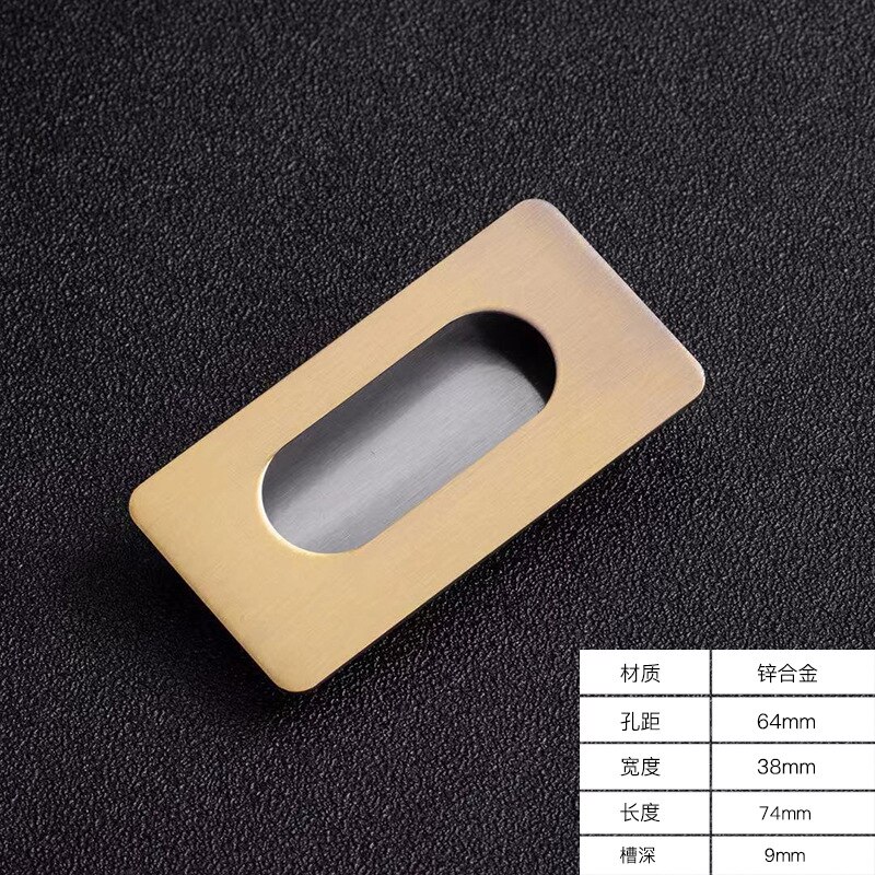 1 Pc Embedded Schuifdeur Handgrepen Verborgen Onzichtbare Kast Kledingkast Kabinet Push/Pull Handvatten Deur Hardware: 7