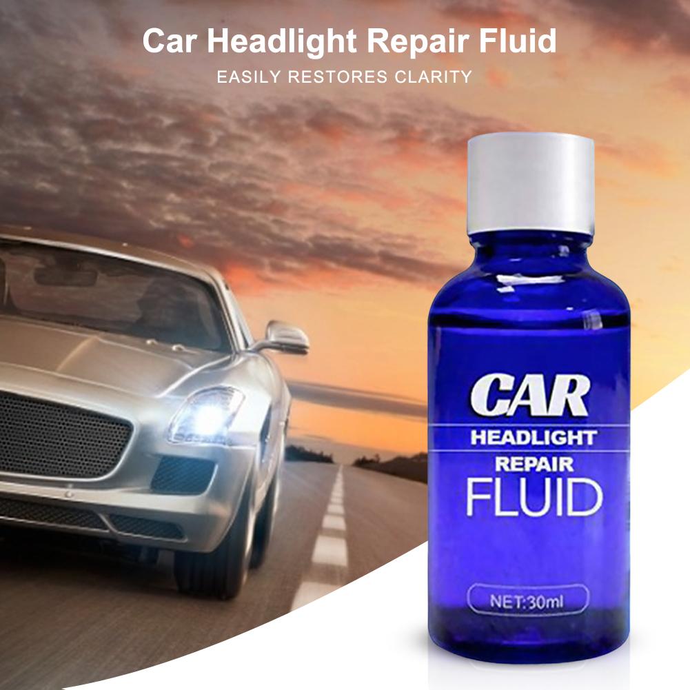 Car Headlight Scratch Remover Fast 30ml UV Protection Car Light Cleaner Automotive Headlight Restoration Kit Car Polishing