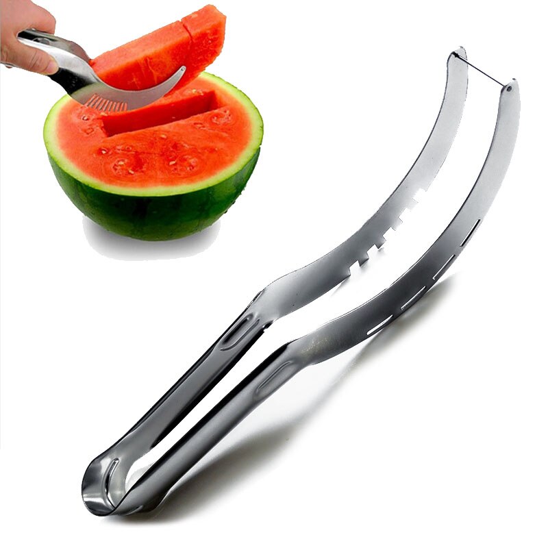 Watermeloen Cutter Slicer Meloen Cutter Mes Fruit Segmentatie Watermeloen Corer Cantaloupe Snijden Zaaimachine Slicer Scoop