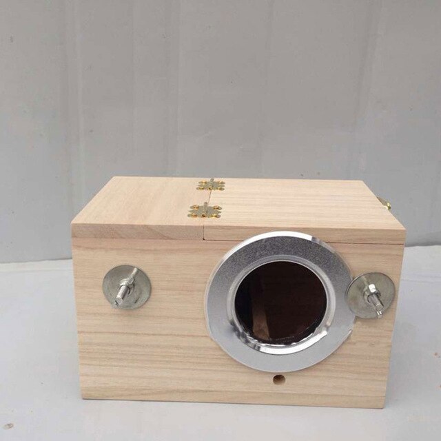 Wood Bird Breeding Box Bird House Nest Parrot Breeding Decorative Cages Pet Accessories Home Balcony Decoration: XL