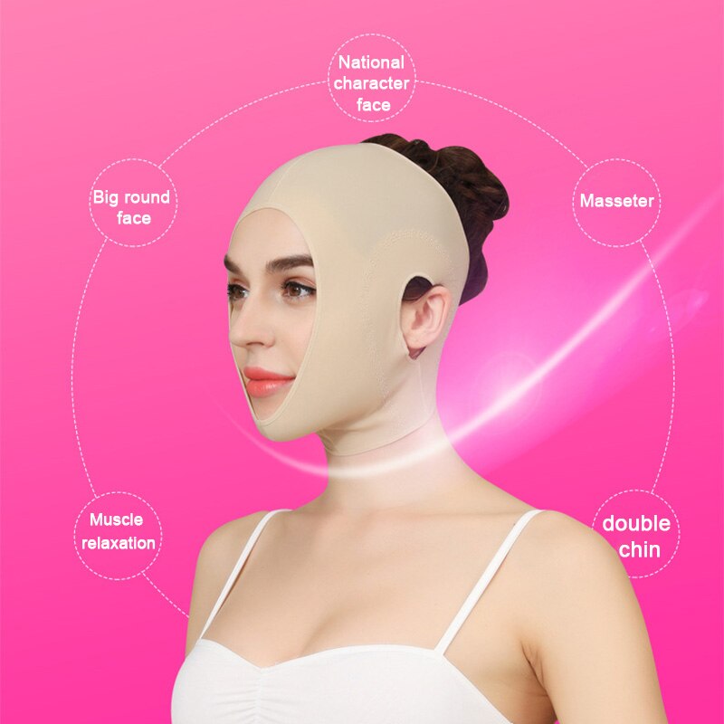 Breathable Full Face Lift Mask Thin Face Tools Facial Slimming Bandage Lift-up Chin V Face Shaper Face Mask Face Thining Band