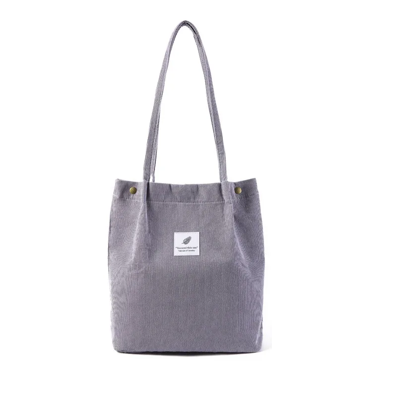 Bolso de hombro de pana Canva, bolso de mano artístico versátil transfronterizo, , portador de campus de estilo coreano: Castaño
