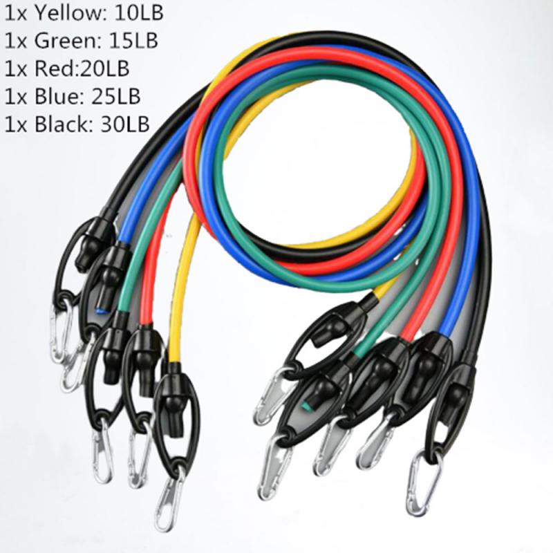 11 Stuk Fitness Rally Trekken Touw Workout Fitness Apparatuur Fitness Elastische Band Weerstand Bands Voor Sport Booty Verbod