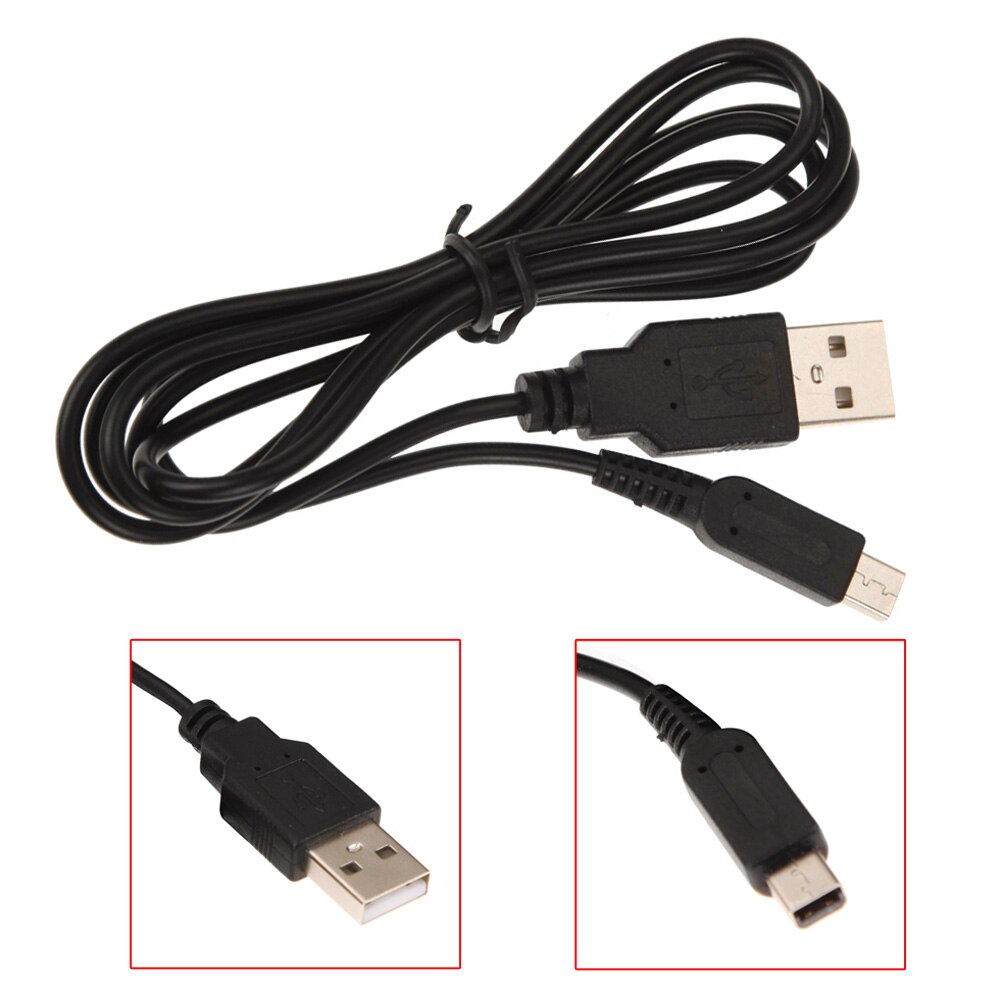 For Nintend 3DS DSi NDSI Charing Power Cable Cord 1.2m Game Data Sync For Nintend Game Console lithium battery Gaming Acces