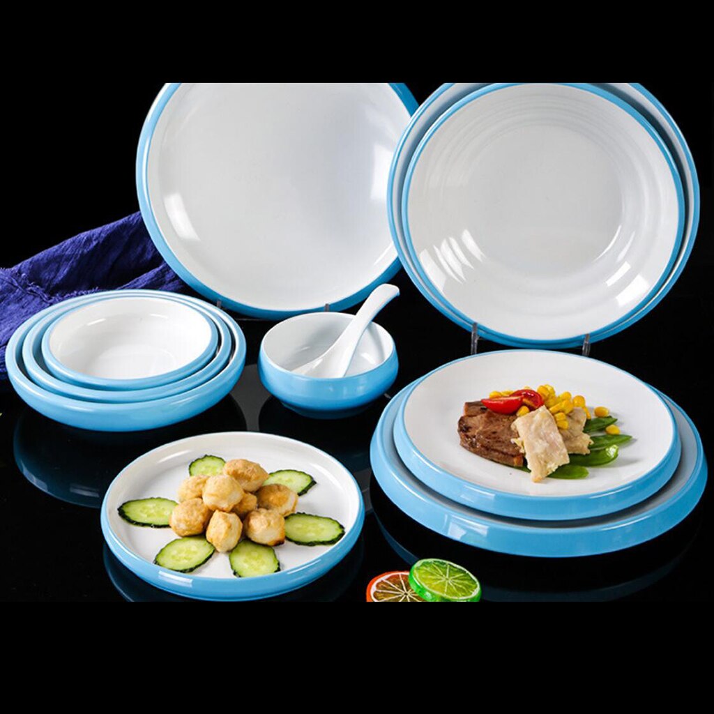 Chinese stijl 4-10 inch melamine soeplepelkom servies keuken saladeborden noedelrijst container voor thuisrestaurant