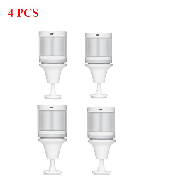 Original Aqara Human Body Sensor Smart Movement Motion Sensor Light Intensity Sensors Zigbee wifi Wireless Work for Mi home APP: 4 PCS