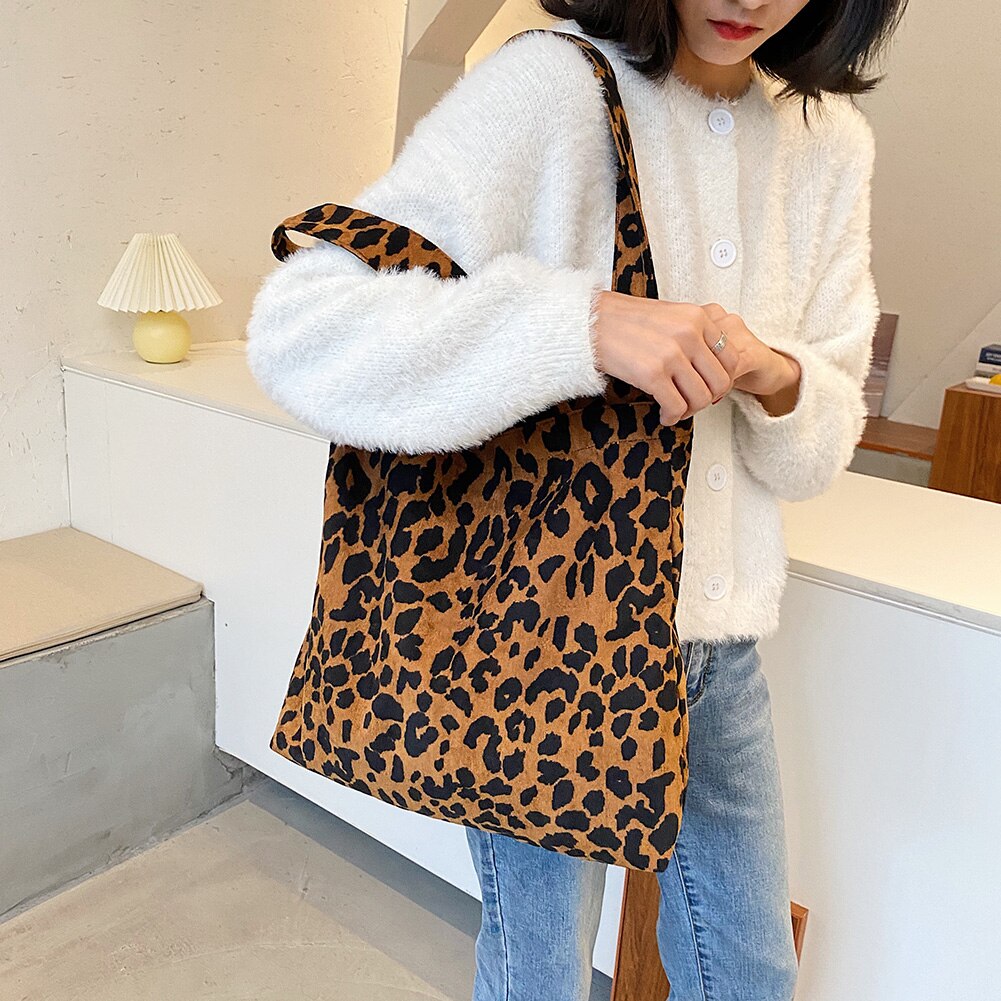 2020 novo inverno grande saco de veludo das mulheres bolsa de ombro leopardo padrão zebra bolsa feminina grande capacidade quente macio tote bags