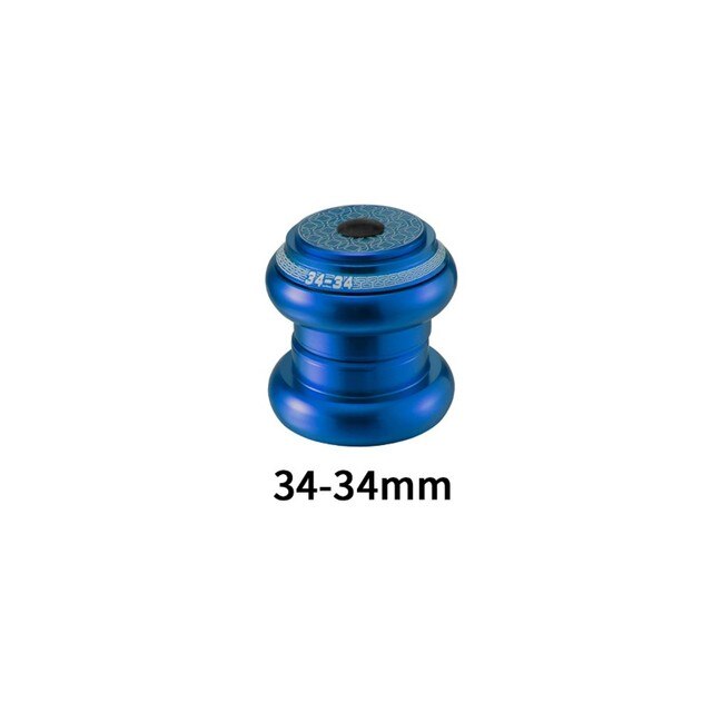 MTB Fahrrad Headset 34mm 44mm 1 1/8in-1 1/2in Rohr Rahmen Zu verjüngt Gabel Adapter Berg Straße Fahrrad Für Gerade Rohr Vorderseite Gabel: Blau 34x34mm
