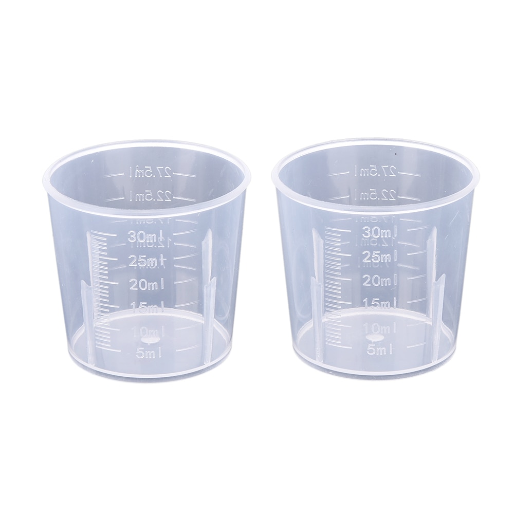 1 Uds 20/30/50/300/500/1000ML PP taza de medir Digital de plástico utensilios de cocina para medir la escala de vidrio