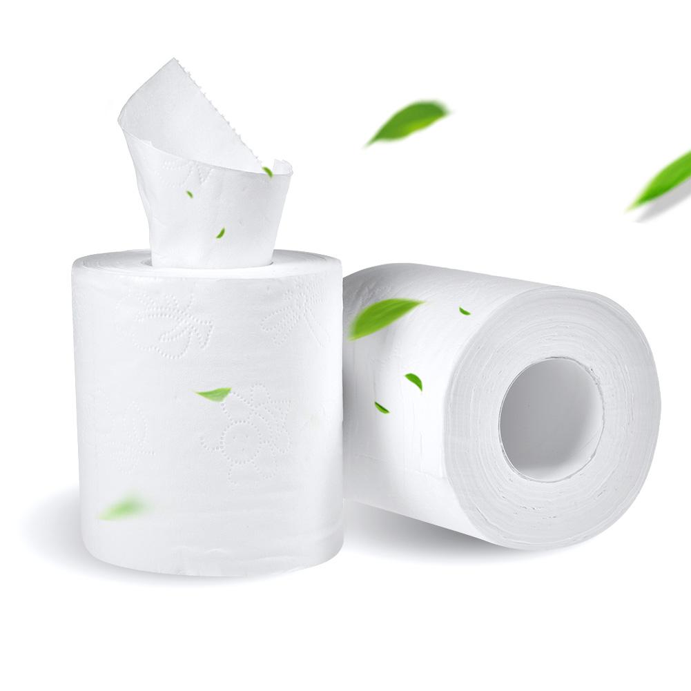 Hvide papirhåndklæder ruller toiletrulle 3 lags papirservietter køkken toiletpapir til hjemmet bad toiletrulle papir forsyninger