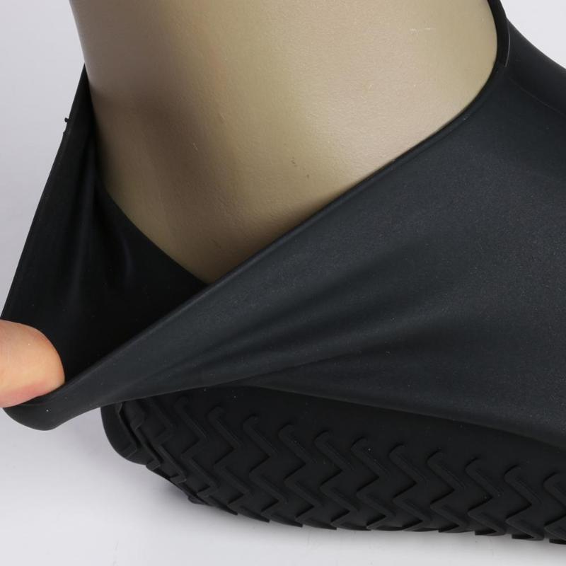 VKTECH 2Pcs Waterproof Shoe Cover Silicone Non-Slip Shoes Cover Protector Unisex Rain Boots Overshoes Outdoor Indoor Dust Covers