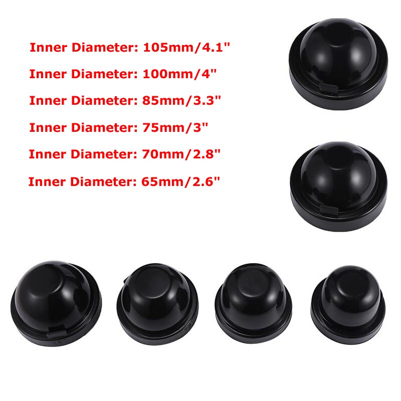 Oslamp 1 Pair HID/LED Headlight Housing Dust Covers Rubber Waterproof Dustproof Headlamp Seal Dust Cap Car Styling Accessories