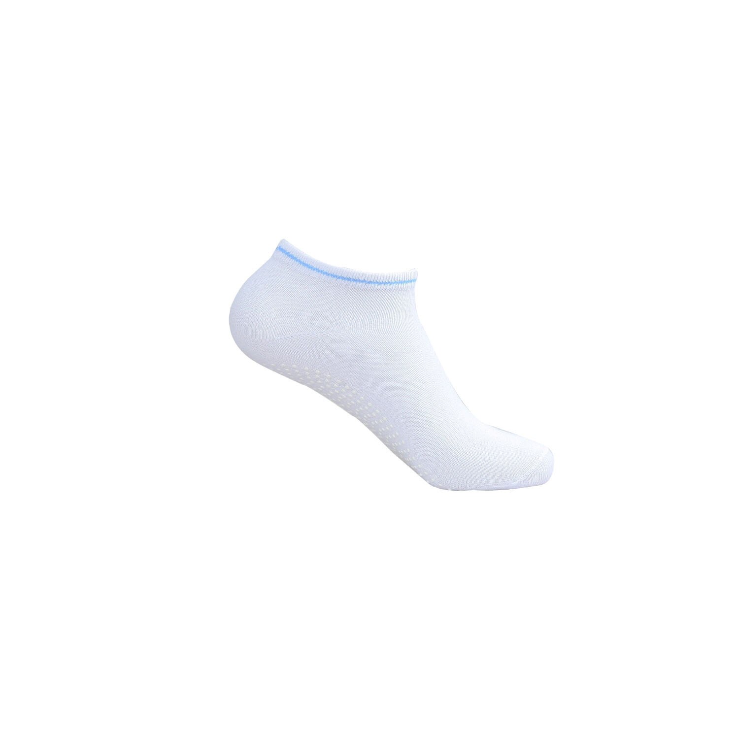 Chaussettes de Yoga pour femmes, lot de 4, antidérapantes, pour Ballet, Trampoline, gymnastique: White 