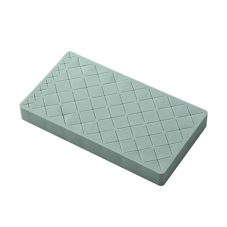 ! Silicone Lipstick Storage Rack Desktop Cosmetic Storage Box Multi-cell Eyebrow Pencil Lip Gloss Finishing Rack Organizer: Blue / M