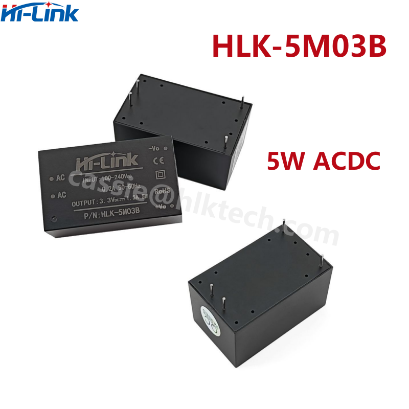 Hi-Link HLK-5M05B 5M03B 5M09B 5M12B 5M24B Hi-Link 110V 220V To 3.3V 5V 9V 12V 24V CE Standard ACDC Power Converter Module