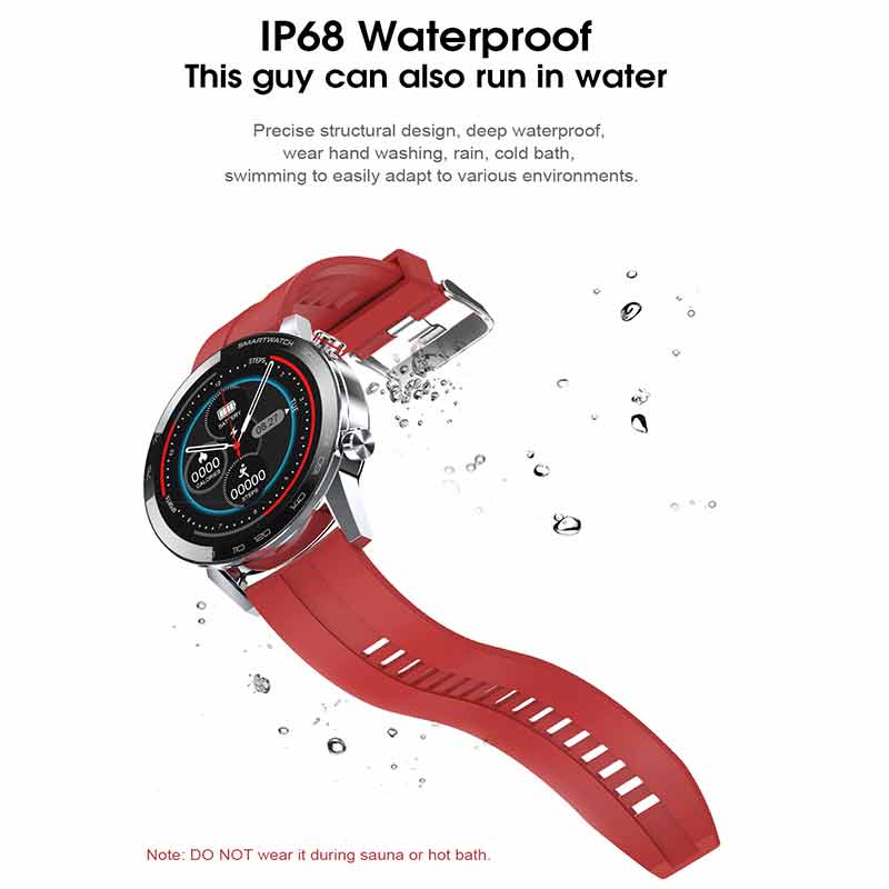 Opaska Smart Microwear L16 - Wodoodporna IP68, Monitor Tętna i Ciśnienia Krwi, Tracker Aktywności