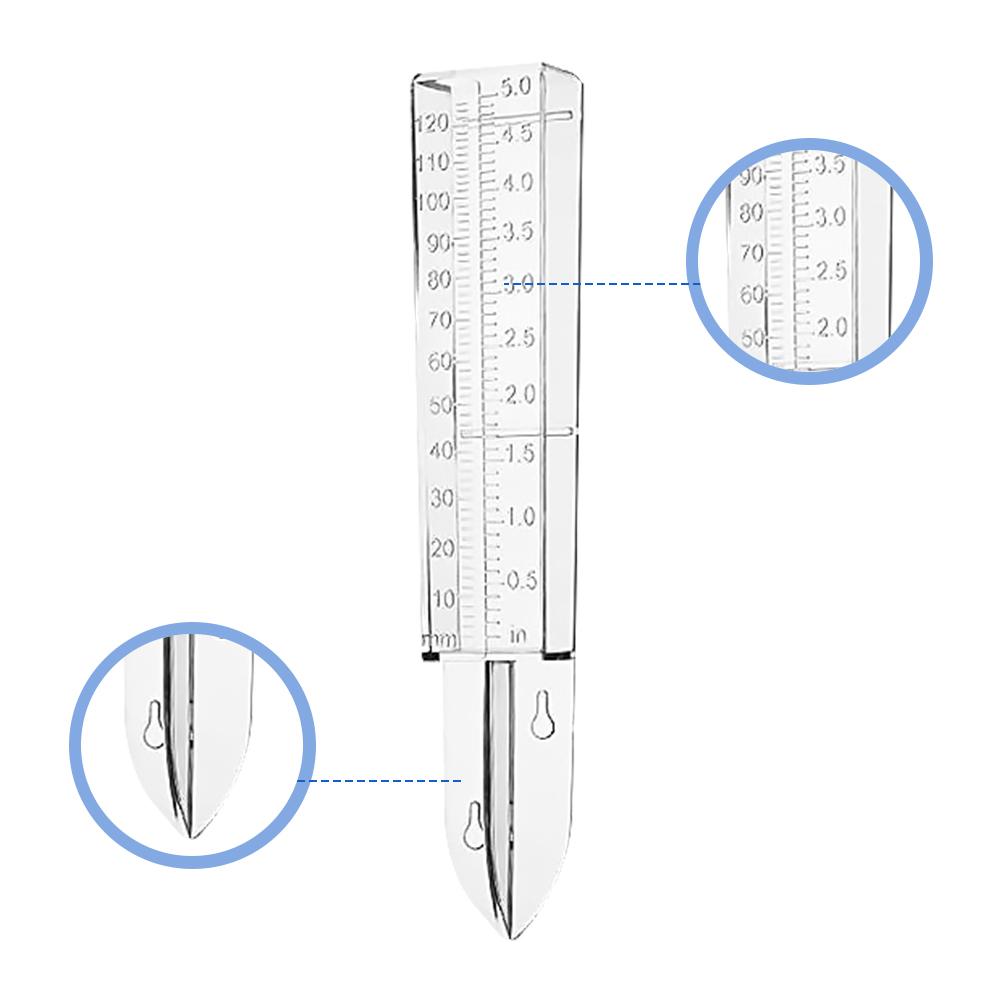 3PCS Rain Gauge With Double Scale Garden Lawn Household Plastic Rainwater Measuring Device Rain Water Meter