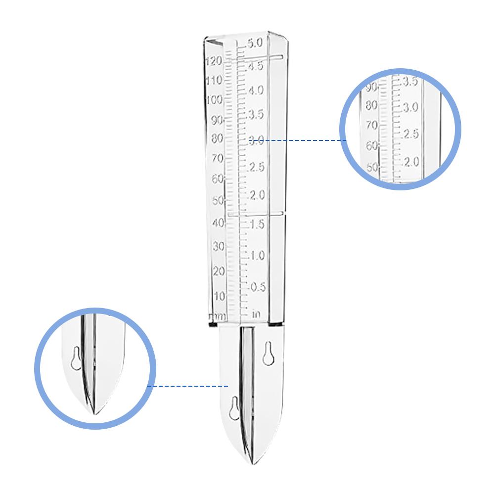 MOFUNSILY Rain Gauge Outdoor, 7" Freeze Proof Plastic Rain