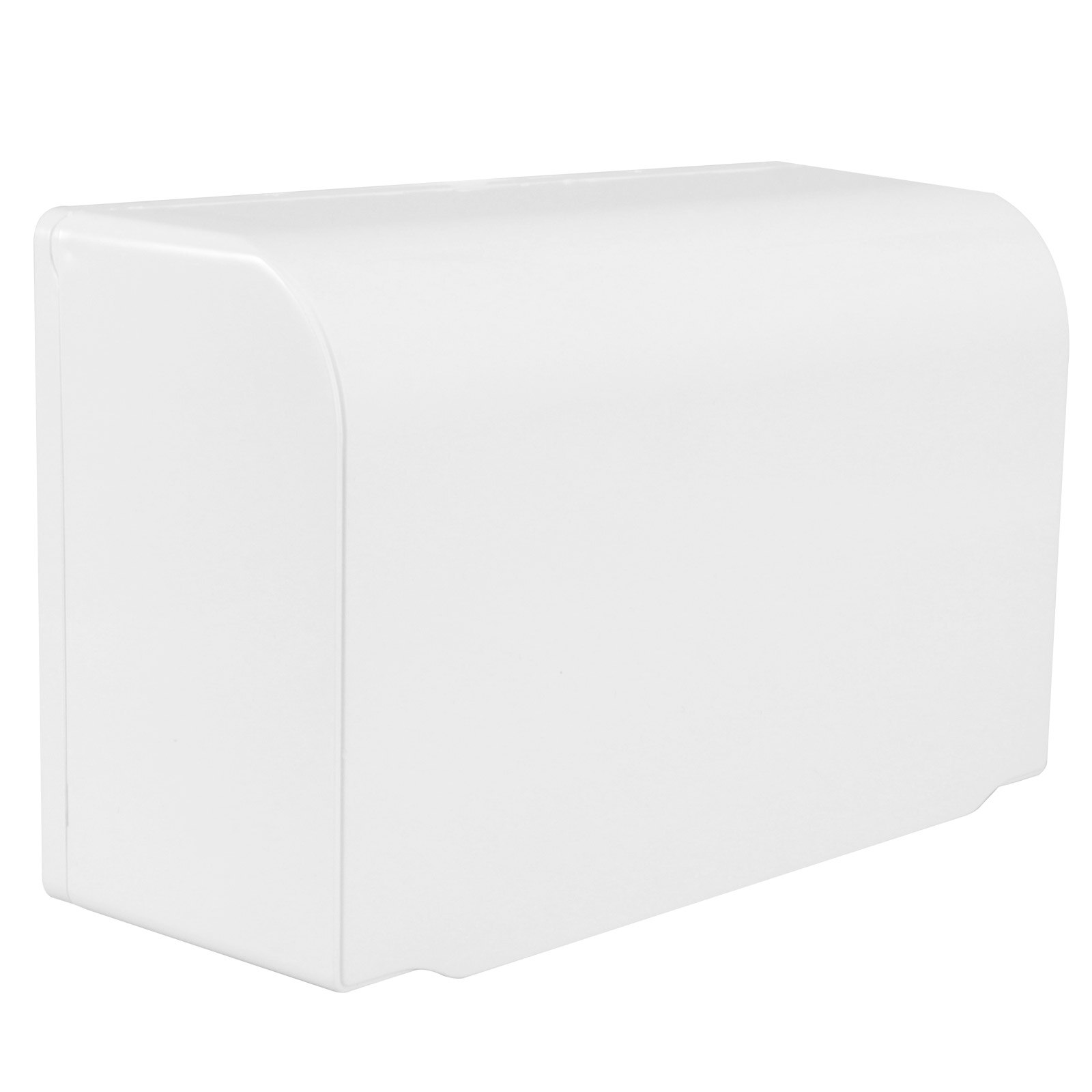 1PC Splash-proof Double-position Socket Cover Adhesive Type Switch Socket Cover: White