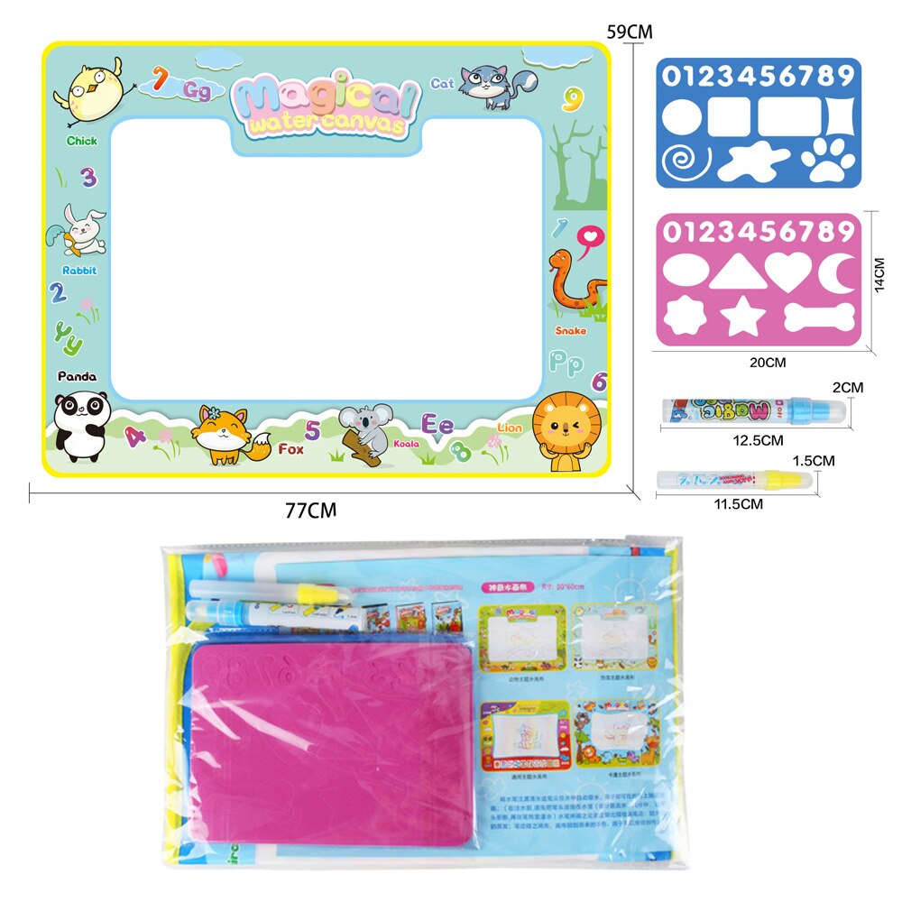 grande taille magique eau dessin tapis Doodle peinture conseil éducation précoce dessin jouet noël pour enfants directe: Large-animal