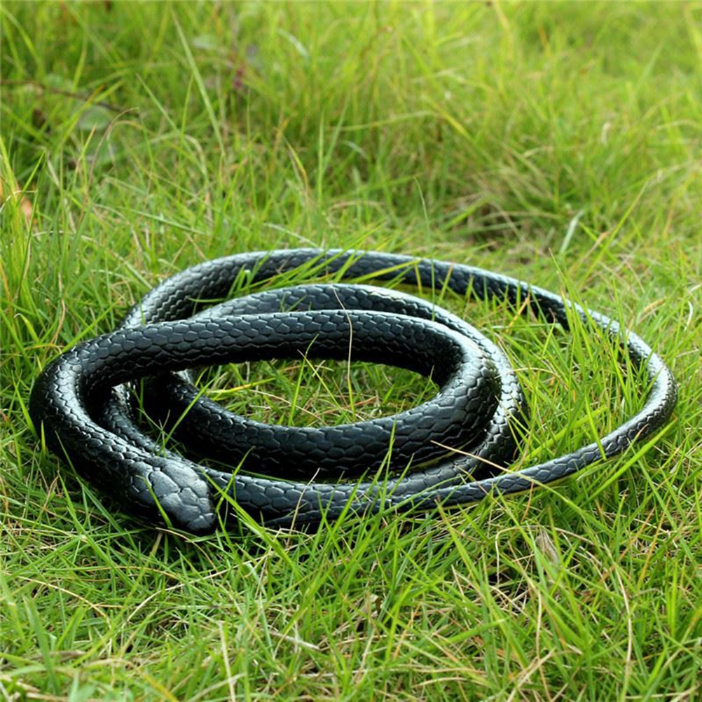 ZTOYL Realistic Soft Rubber Toy Snake Safari Garden Props Joke Prank About 130cm Novelty Gag Playing Jokes Toys