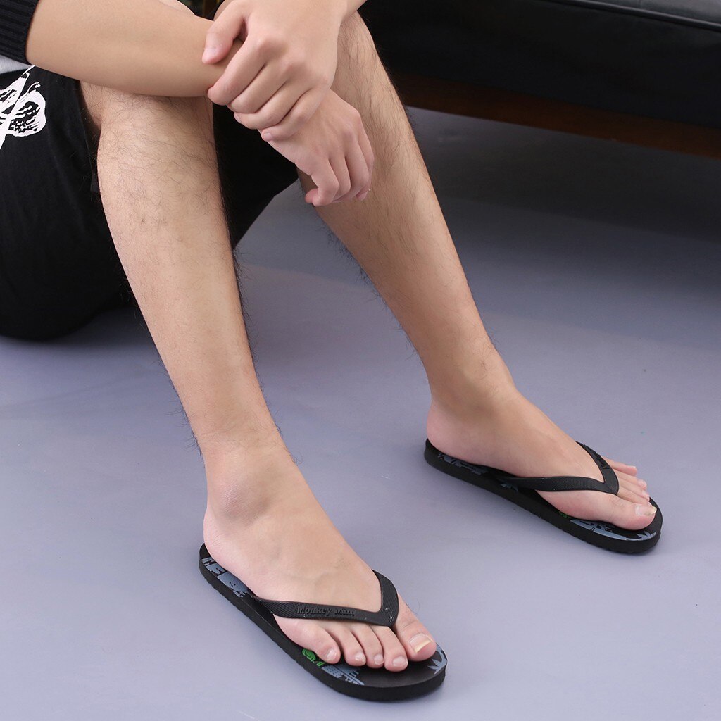 Summer Men's Summer Beach Style Flip Flops Pool Anti-slip Slipper Hawaii Casual Shoes Outdoor Flip Flops Beach Anti-slip shoe